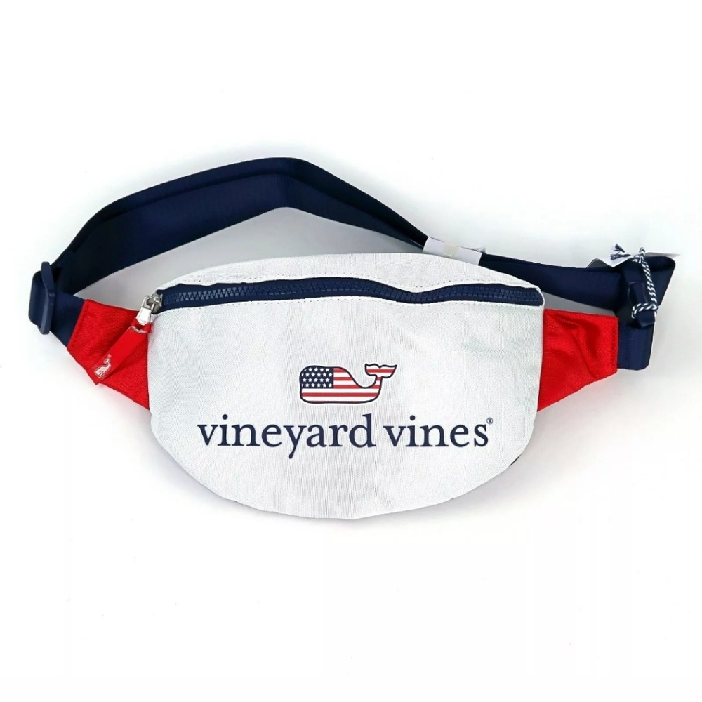 Vineyard Vines USA Logo Fanny Pack Red White Blue